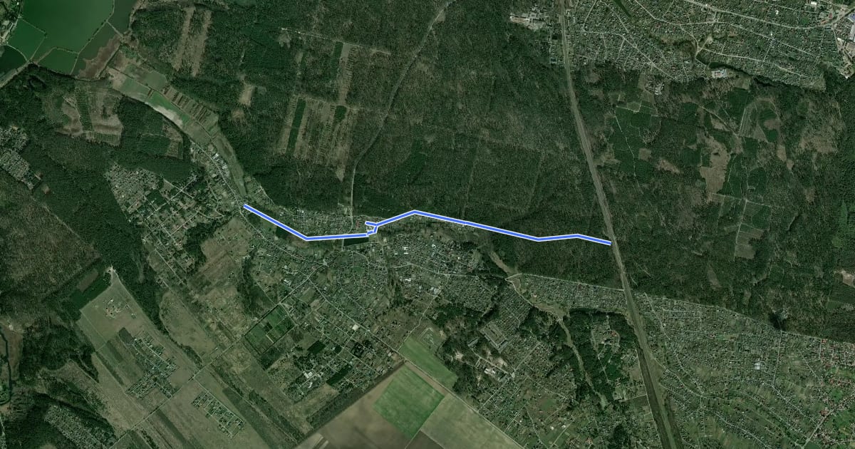 Маршрут Maliutyanka trail на спутниковом снимке