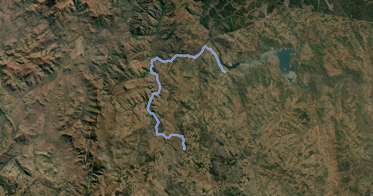 Маршрут Malolotja Valley Traverse на спутниковом снимке