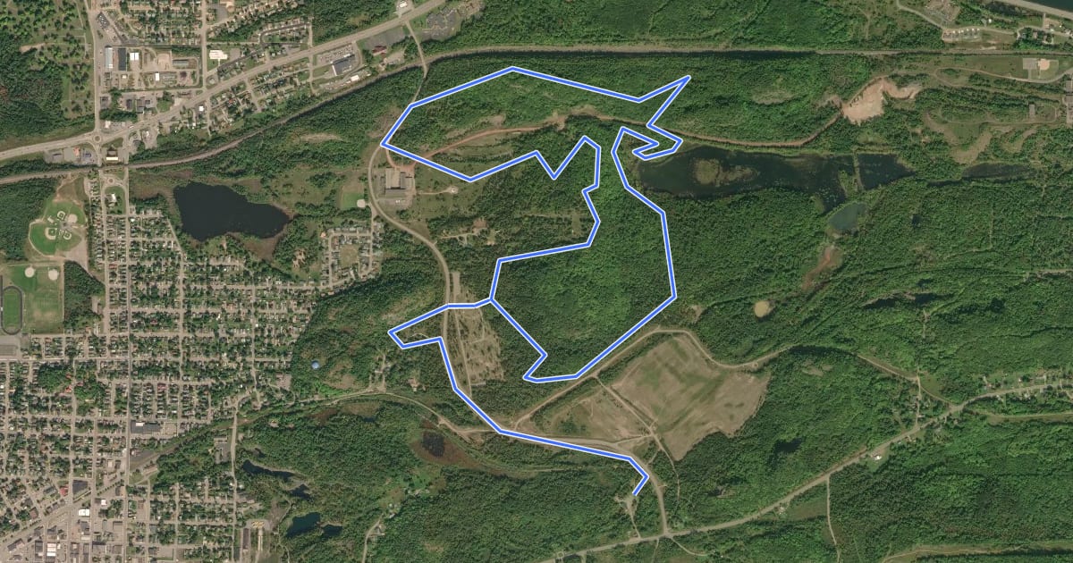 Маршрут Malton Loop на спутниковом снимке