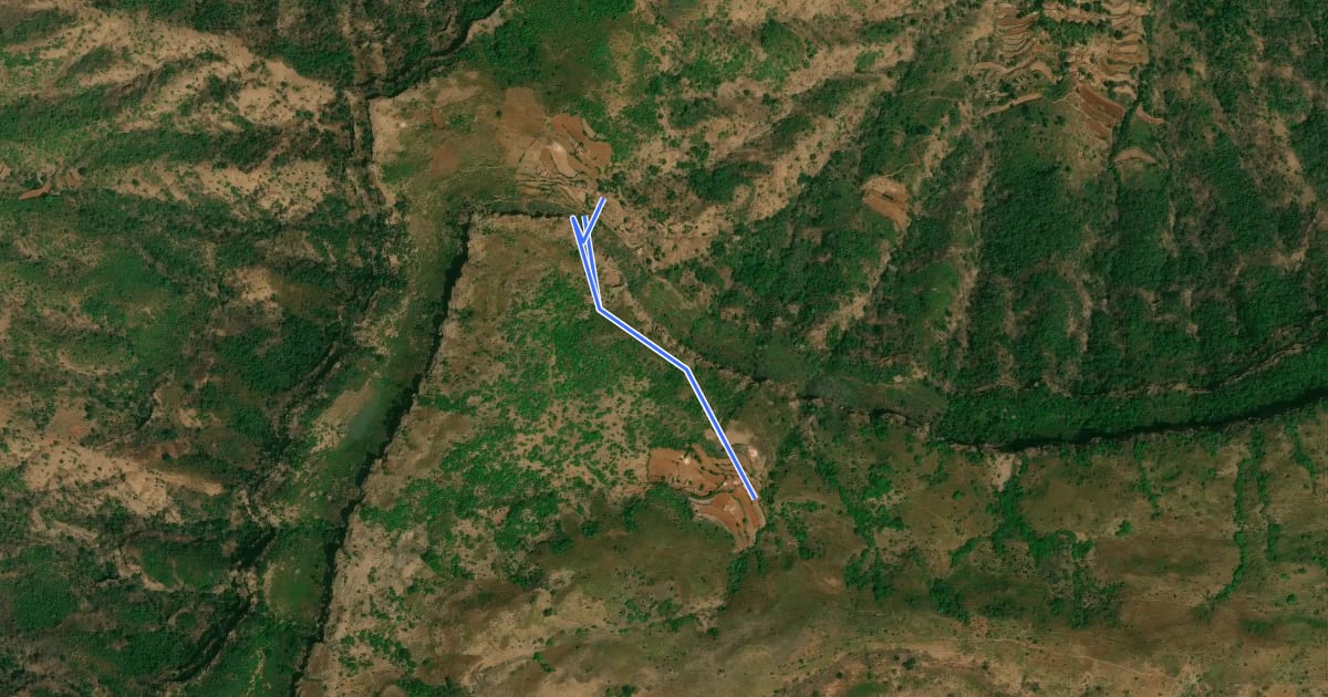 Маршрут Malwadi to Dhanivali (difficult trail) на спутниковом снимке