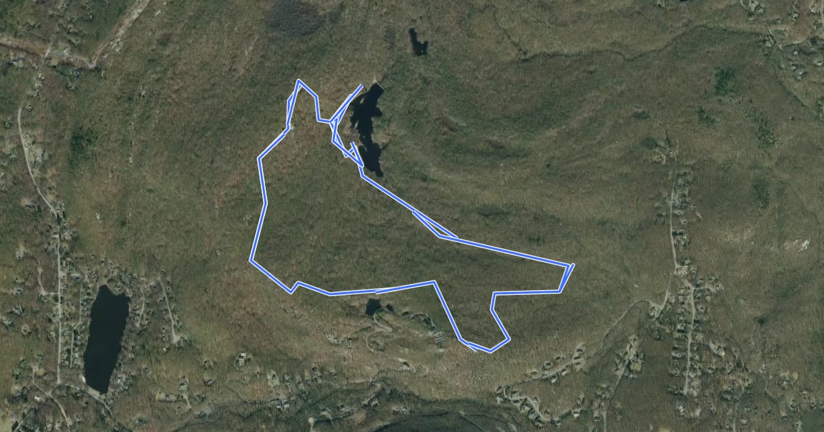 Маршрут Manaticut Trail на спутниковом снимке