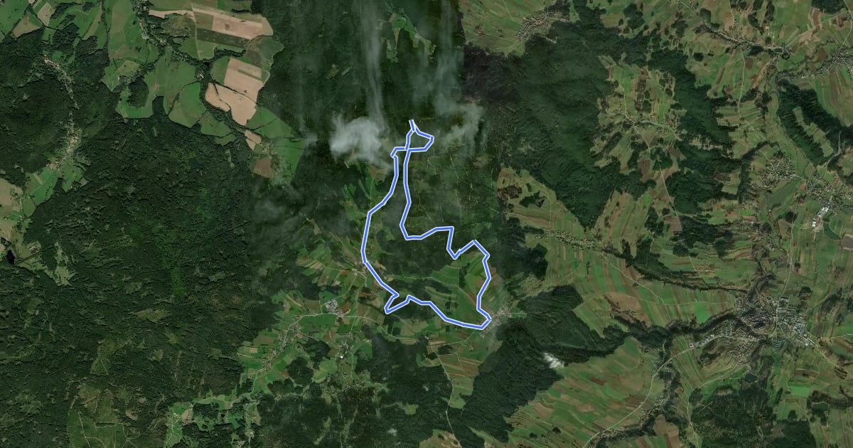 Маршрут Mandelsteinweg на спутниковом снимке
