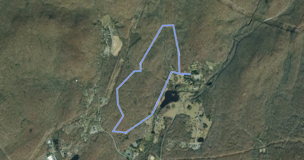 Маршрут Manor Trail на спутниковом снимке