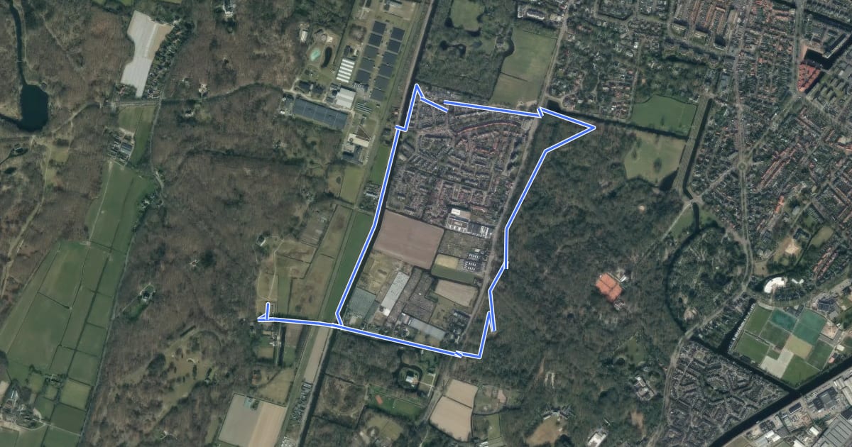 Маршрут Manpadroute на спутниковом снимке