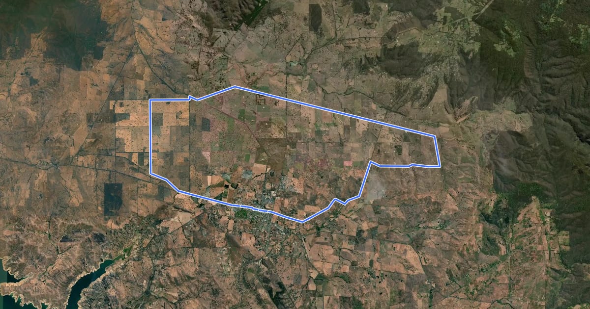 Маршрут Mansfield - Long Lane Loop на спутниковом снимке