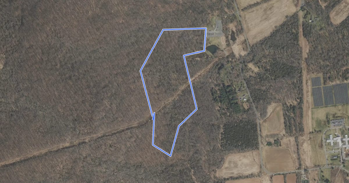 Маршрут Maple Flats Trail на спутниковом снимке