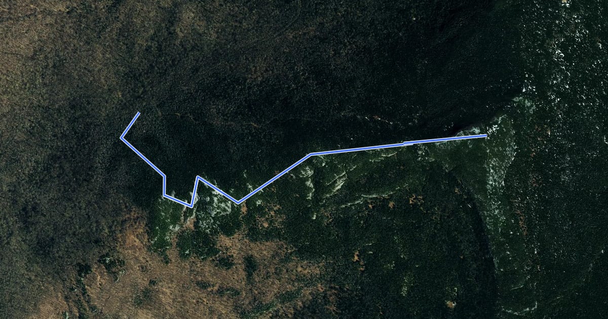 Маршрут Maple Ridge Trail на спутниковом снимке