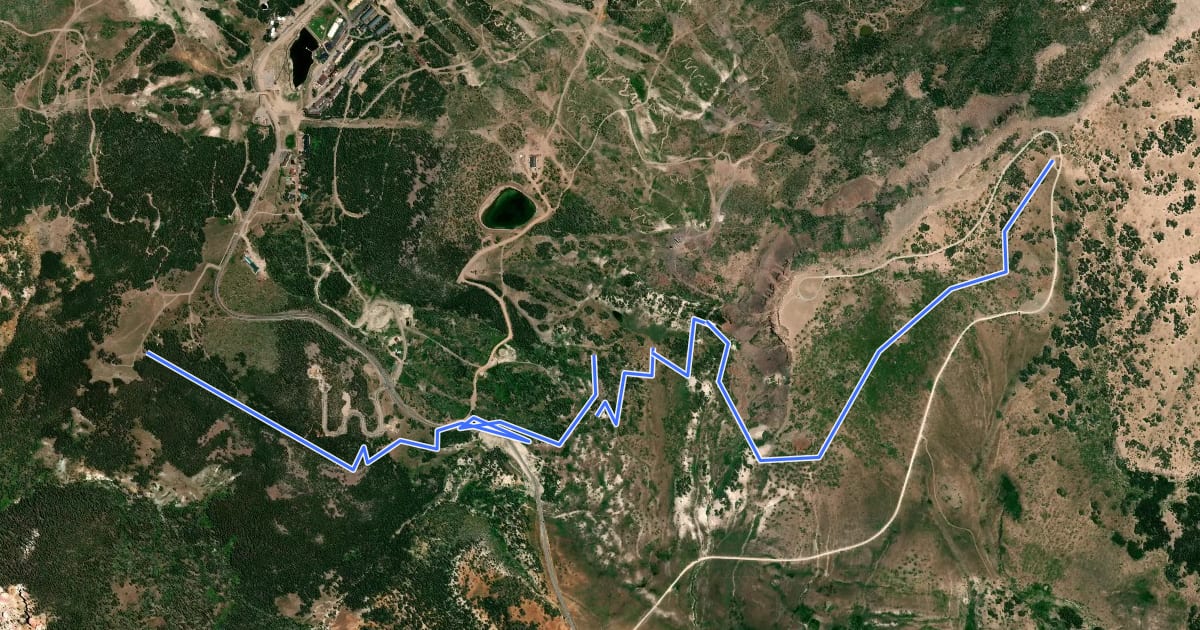 Маршрут Marathon Trail на спутниковом снимке