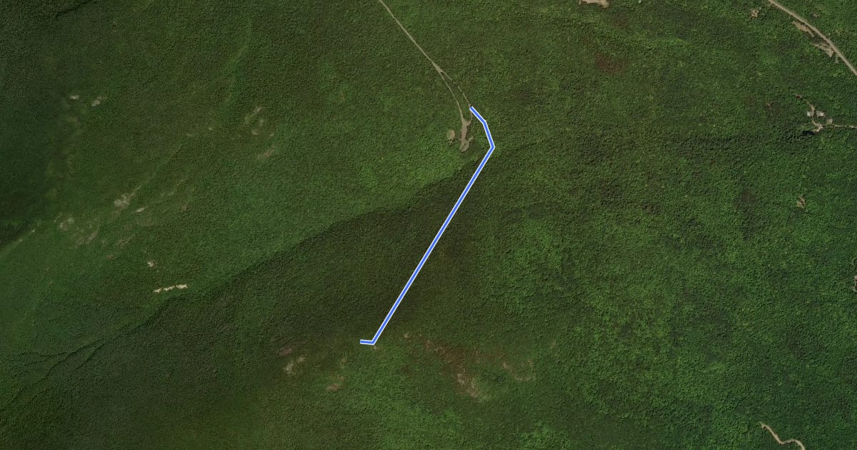 Маршрут Marble Mountain Trail на спутниковом снимке