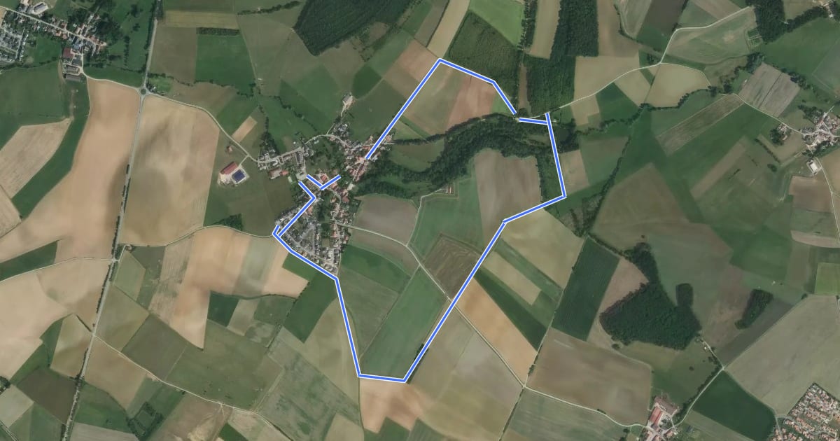 Маршрут Marche Panoramique на спутниковом снимке