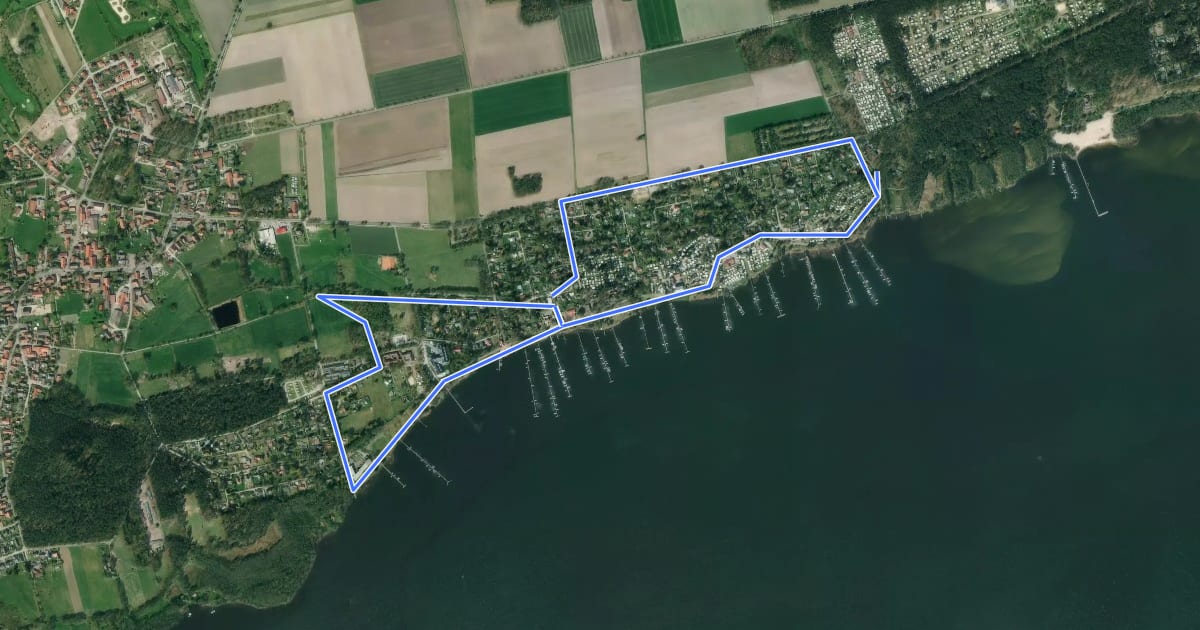 Маршрут Mardorf Rundwanderweg M2 (Promenadenpfad) на спутниковом снимке