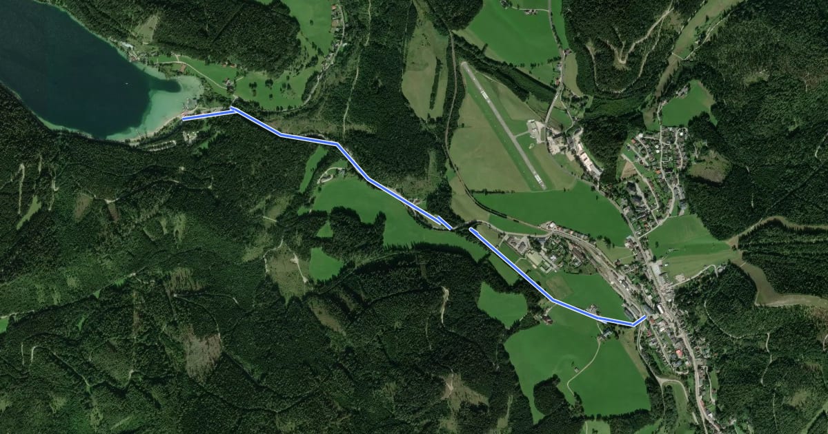 Маршрут Mariazell - Erlaufsee на спутниковом снимке