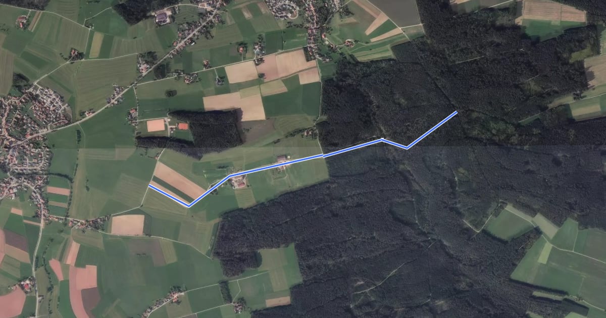 Маршрут Mariazell Sportplatz - Frauenholz на спутниковом снимке