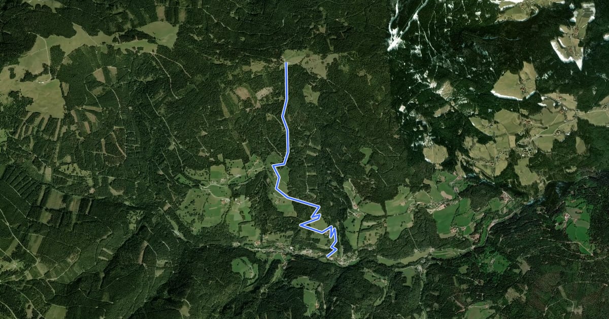 Маршрут Mariensee - Kampsteiner Schwaig на спутниковом снимке