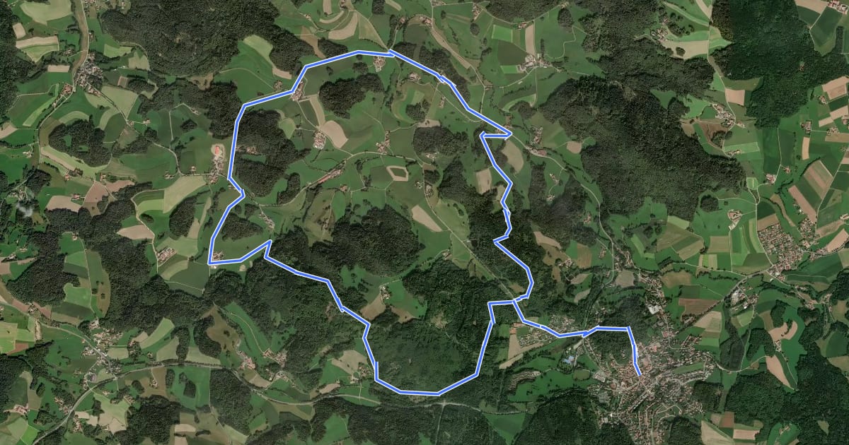 Маршрут Mariensteinweg на спутниковом снимке