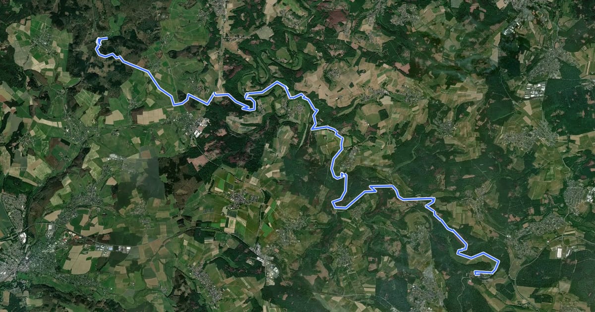 Маршрут Marienwanderweg на спутниковом снимке