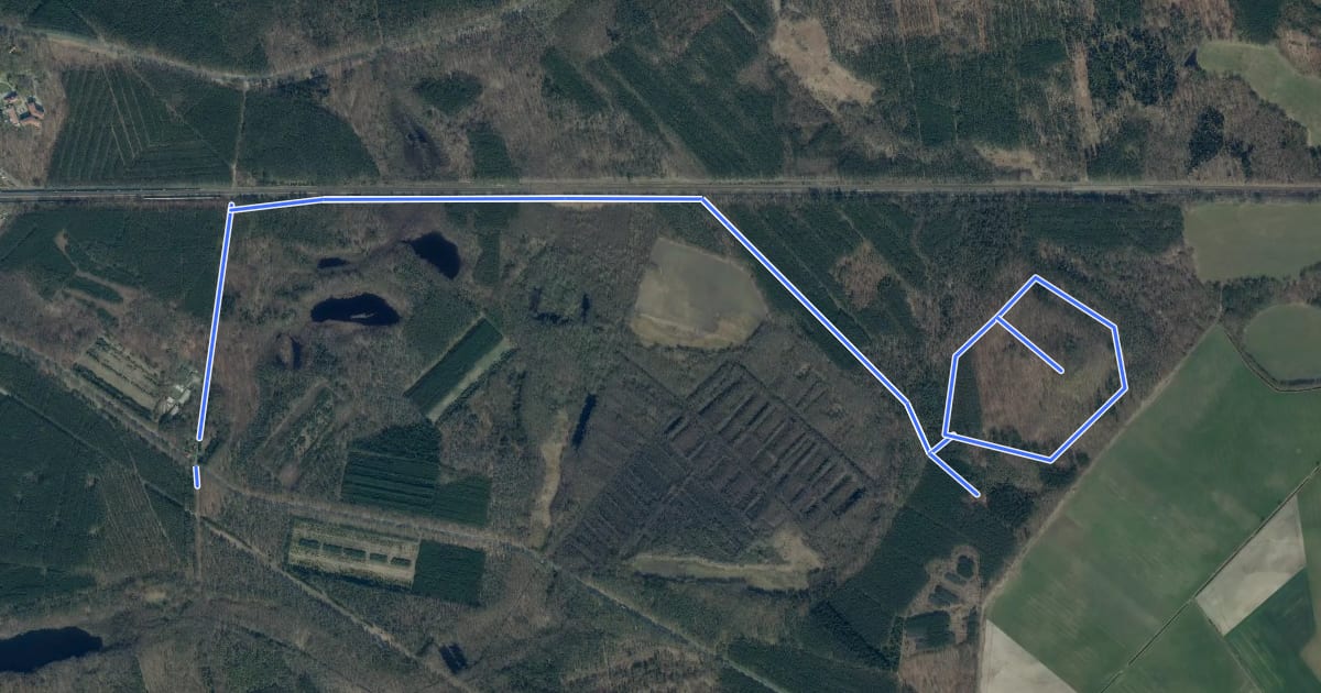 Маршрут Markgrafenwanderweg на спутниковом снимке