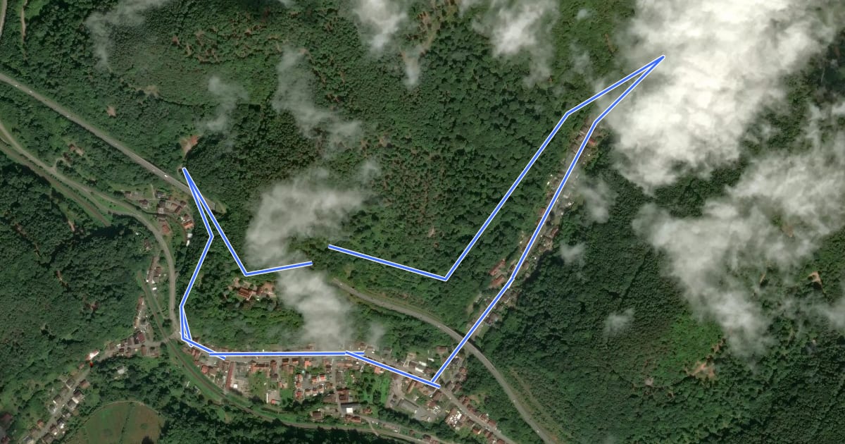 Маршрут Maronenweg Rinnthal на спутниковом снимке