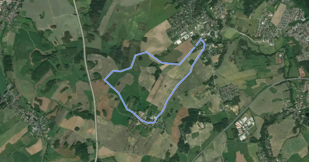 Маршрут Marsdorfer Rundweg на спутниковом снимке