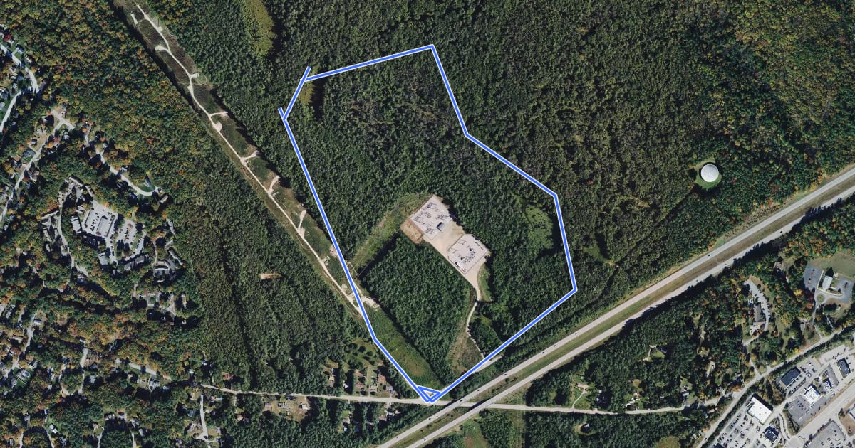 Маршрут Marsh Loop на спутниковом снимке