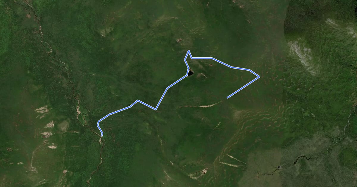 Маршрут Marston Trail на спутниковом снимке