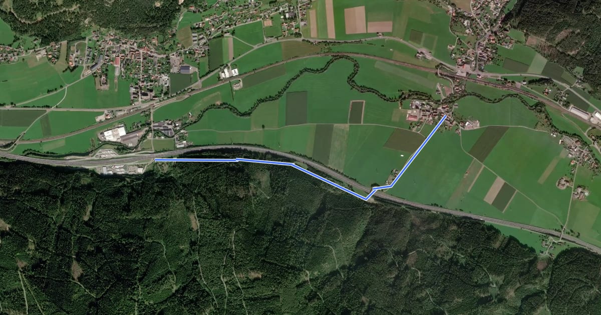 Маршрут Marterlweg Kammern Rundgang 2 (Blau) на спутниковом снимке