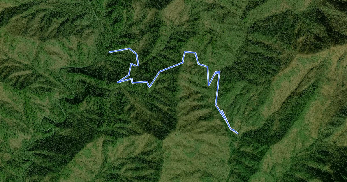 Маршрут Martins Gap Trail на спутниковом снимке