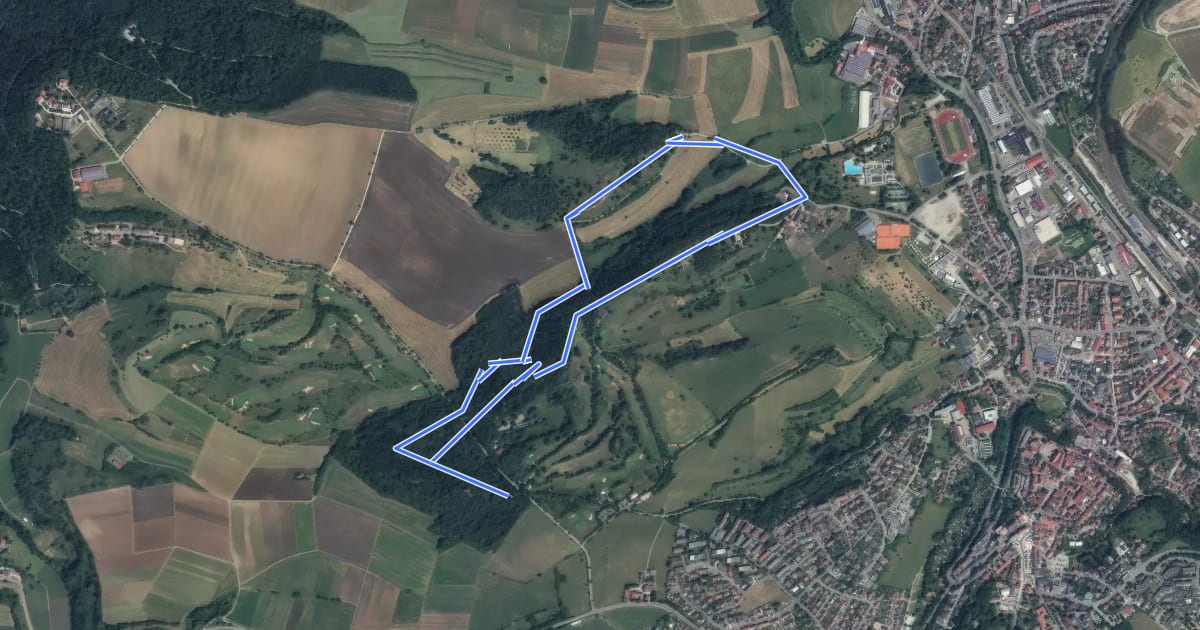 Маршрут martinsberg tour на спутниковом снимке
