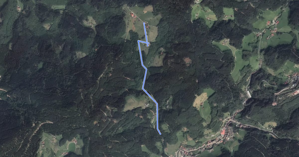 Маршрут Martinshof - Schafsberg на спутниковом снимке