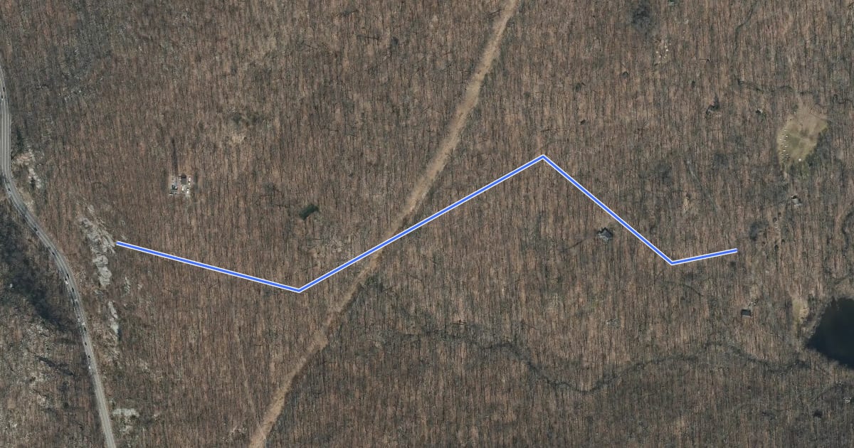 Маршрут Matapan Rock Trail на спутниковом снимке