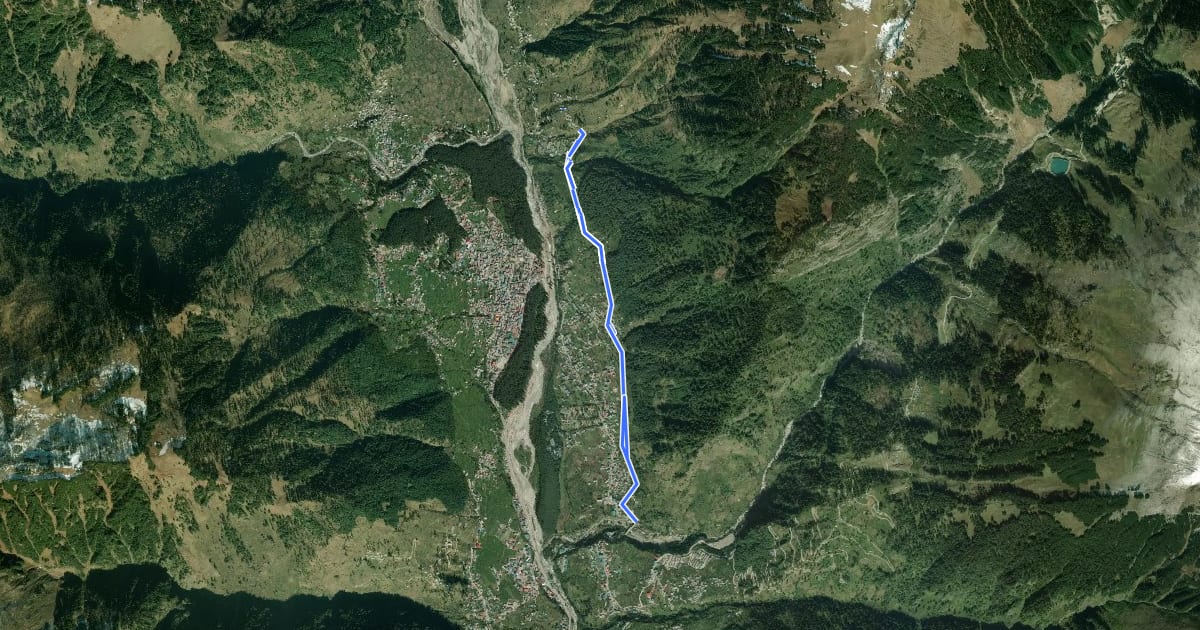 Маршрут Mathiana to Aleo lower trail на спутниковом снимке