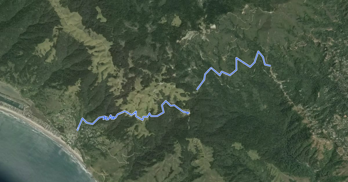 Маршрут Matt Davis Trail на спутниковом снимке