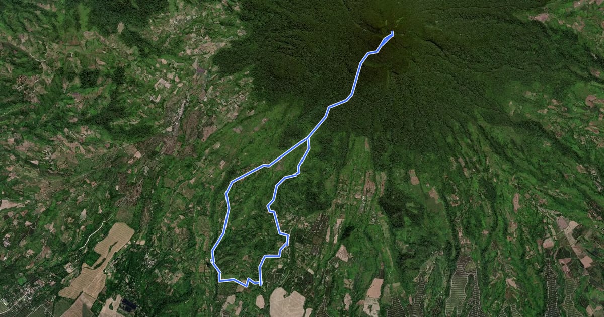 Маршрут Matutum Keumang Trail на спутниковом снимке