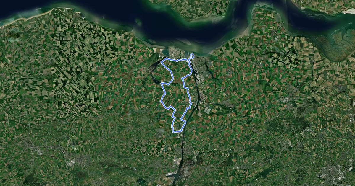 Маршрут Mauritsroute на спутниковом снимке