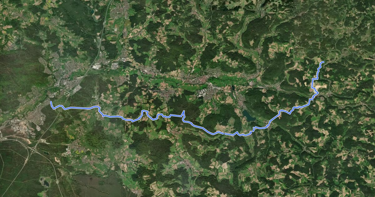 Маршрут Max-Ettl-Weg на спутниковом снимке