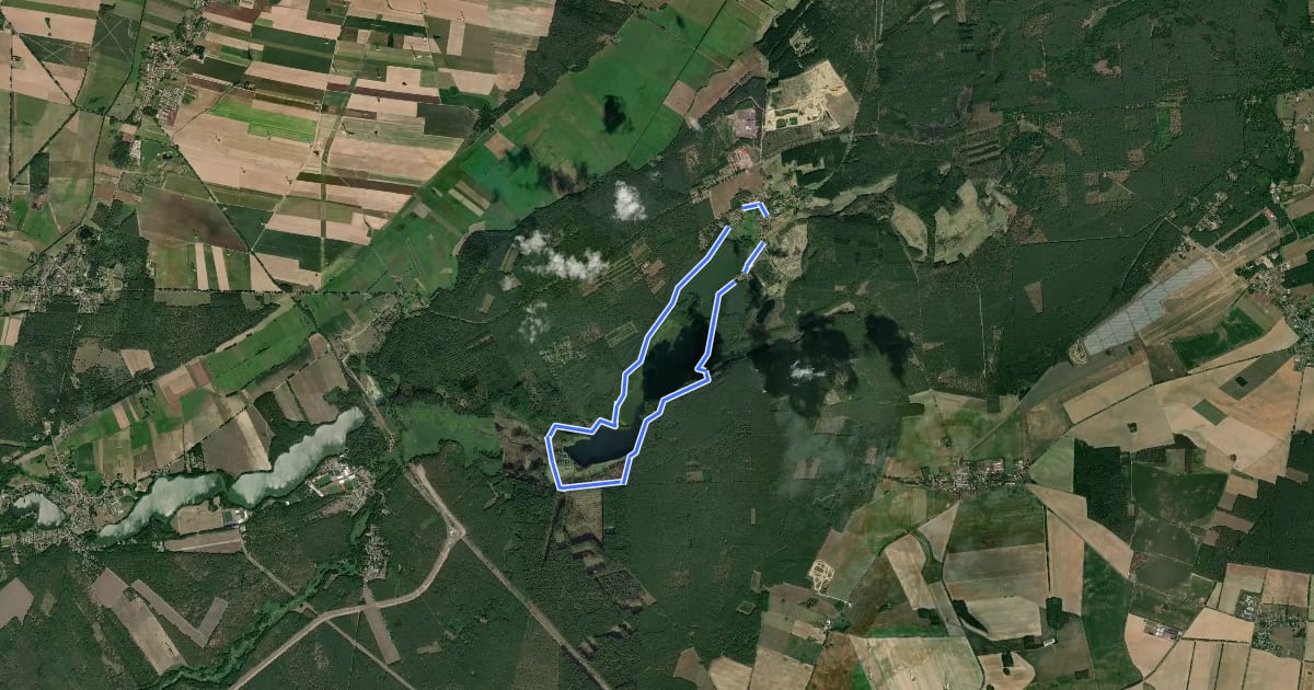 Маршрут Maxseerundweg на спутниковом снимке