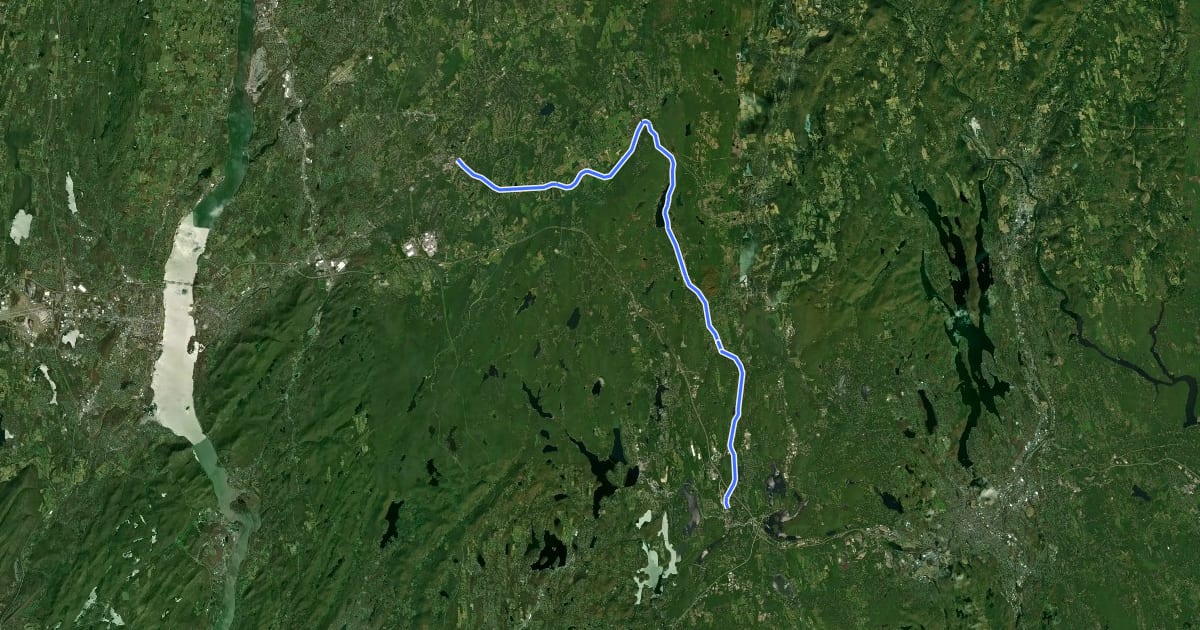 Маршрут Maybrook Trailway - hiking - Putnam Trailway to Hopewell Junction на спутниковом снимке