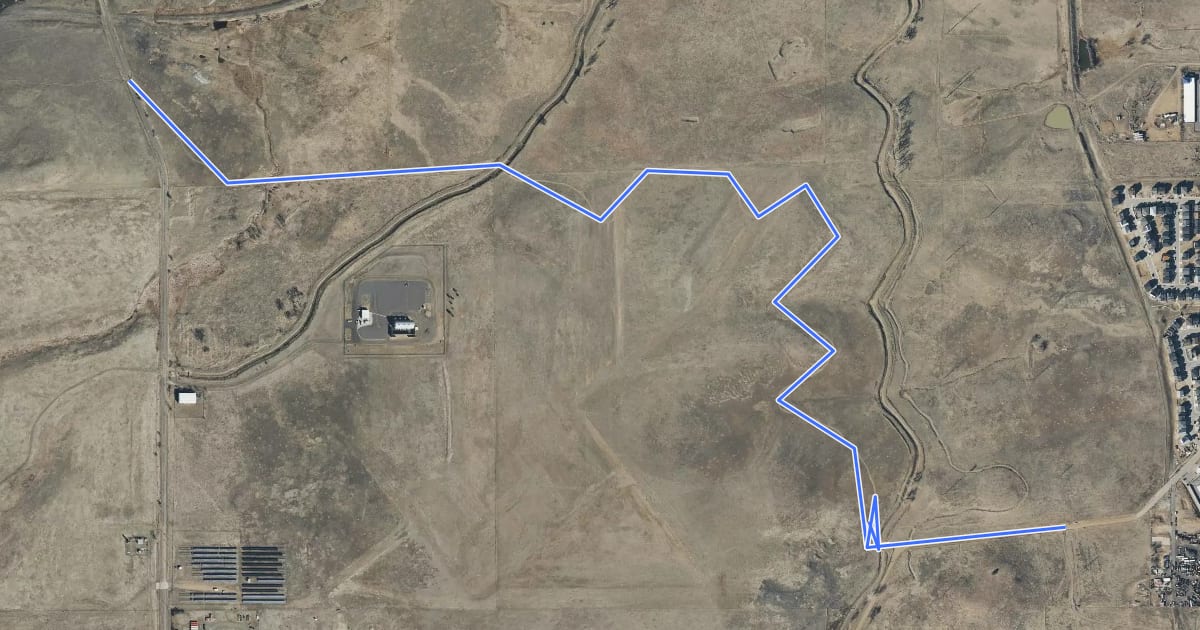 Маршрут Mayhoffer Trail на спутниковом снимке
