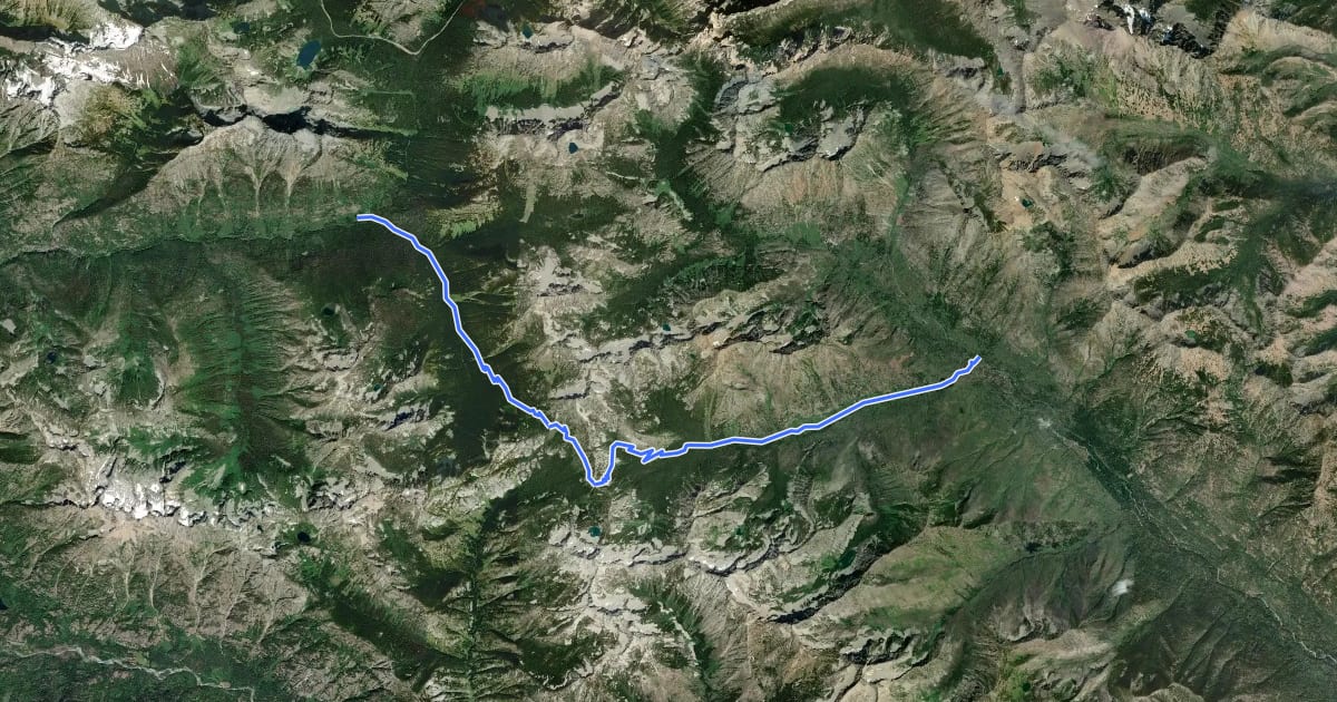 Маршрут McAlester Lake Trail на спутниковом снимке