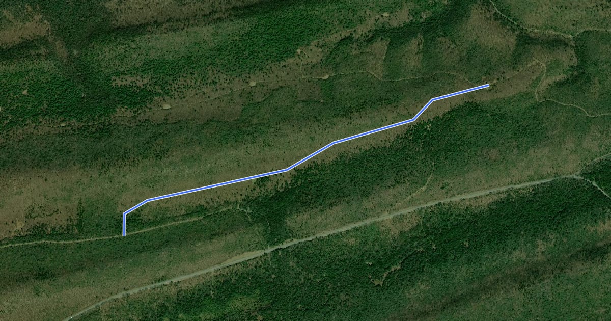 Маршрут McCall Mountain Trail на спутниковом снимке