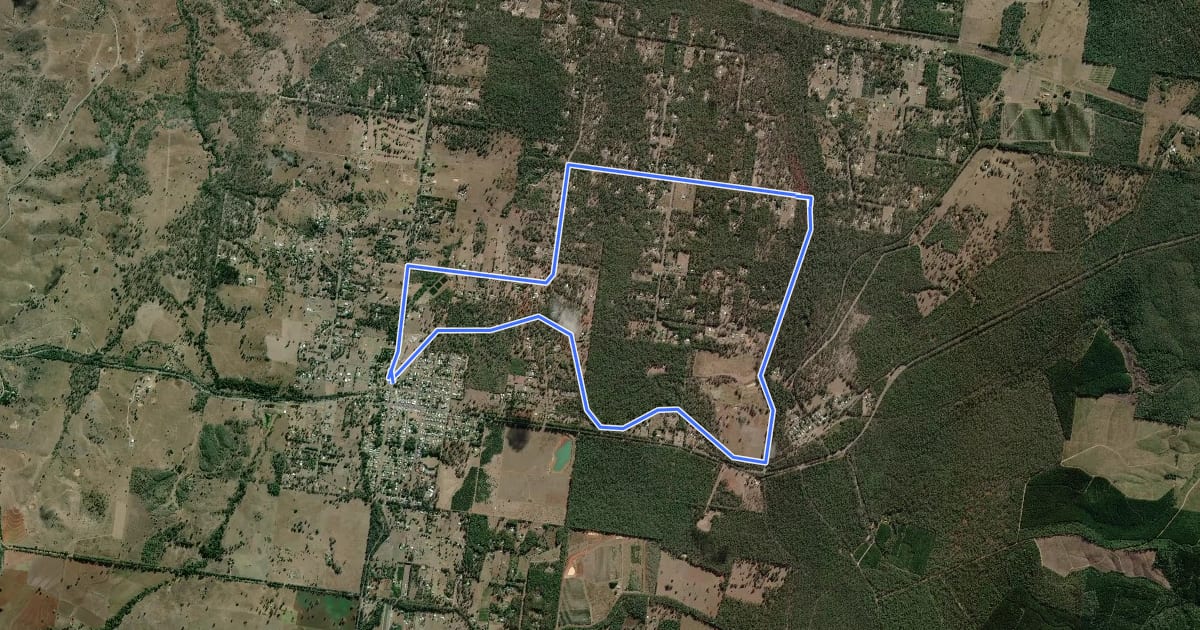 Маршрут McCallum Trail на спутниковом снимке