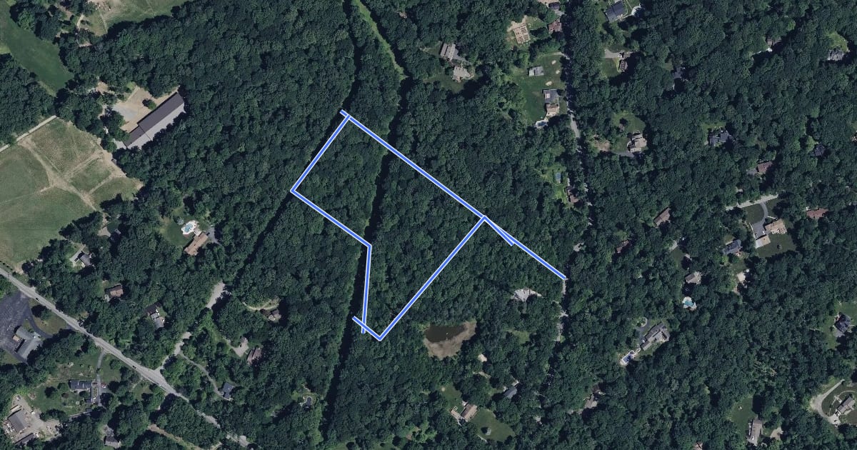 Маршрут McDevitt Trail на спутниковом снимке