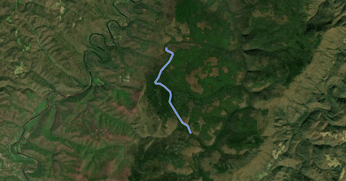 Маршрут McGowan Mountain Trail на спутниковом снимке