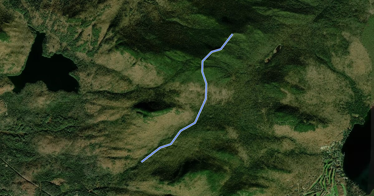 Маршрут McKenzie Mountain Trail на спутниковом снимке