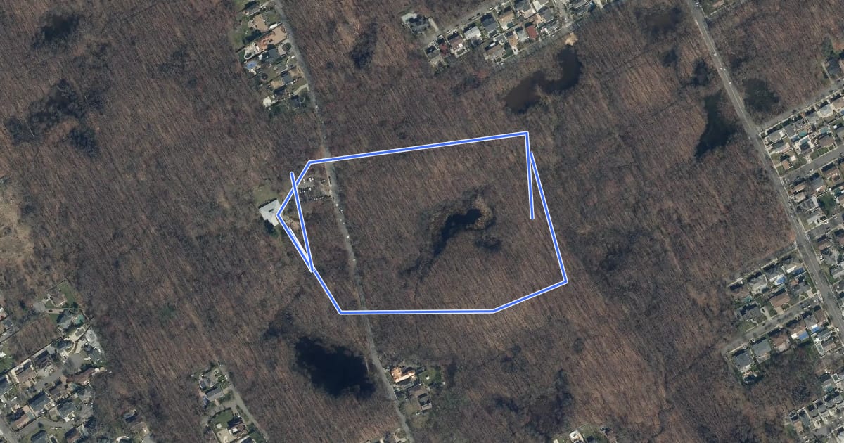 Маршрут Meadow Loop Trail на спутниковом снимке