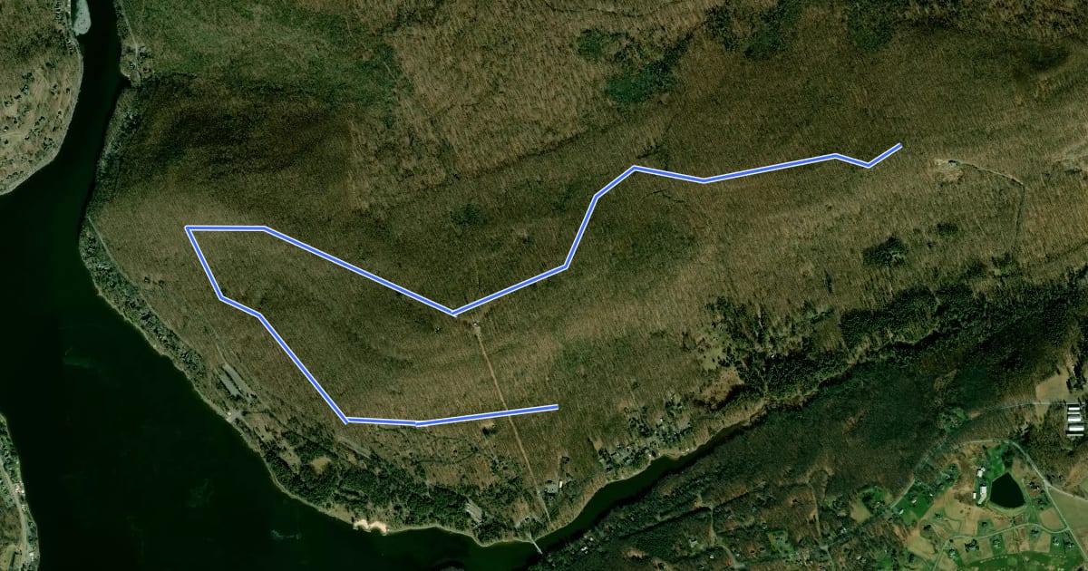 Маршрут Meadow Mountain Trail на спутниковом снимке
