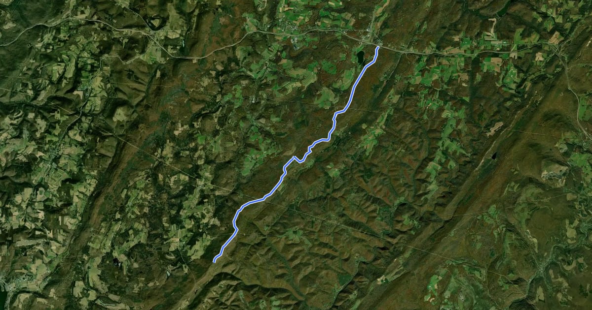 Маршрут Meadow Mountain Trail на спутниковом снимке