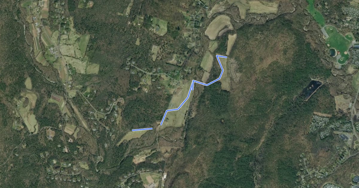 Маршрут Meadow Trail на спутниковом снимке