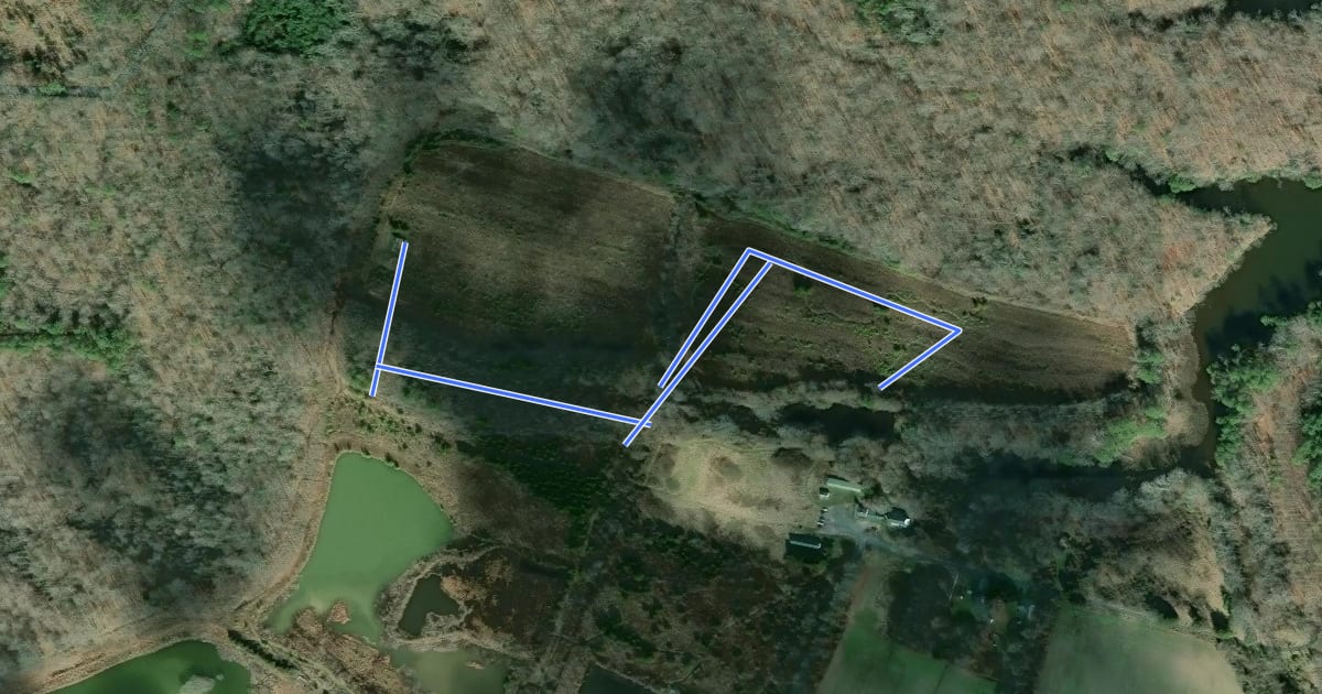 Маршрут Meadow Trail на спутниковом снимке