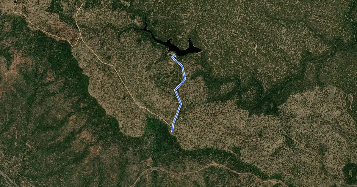 Маршрут Meadow Trail 505 на спутниковом снимке